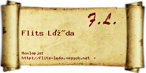 Flits Léda névjegykártya